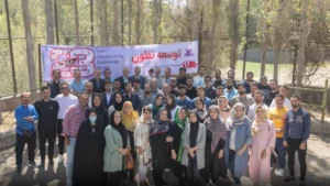 عکس گروهی کارکنان شرکت توسعه تفلون در جشن سالگرد تأسیس